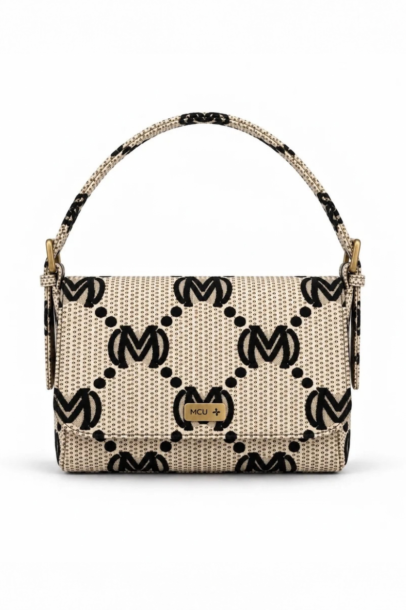Ambra Monogram Beige Medium